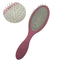 Pink Color Plastic Handle Paddle Hair Brush